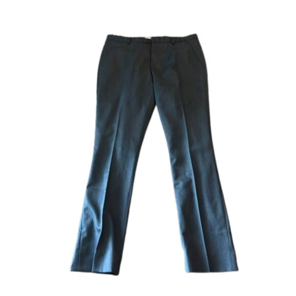 Marni - Women's Wool Twill Charcoal  Trousers with Belt Loop - Size 42 - Picture 1 of 11